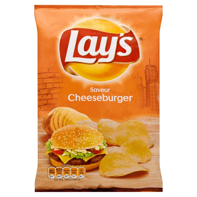 Cheeseburger con patatine fritte, 120g -LAY'S