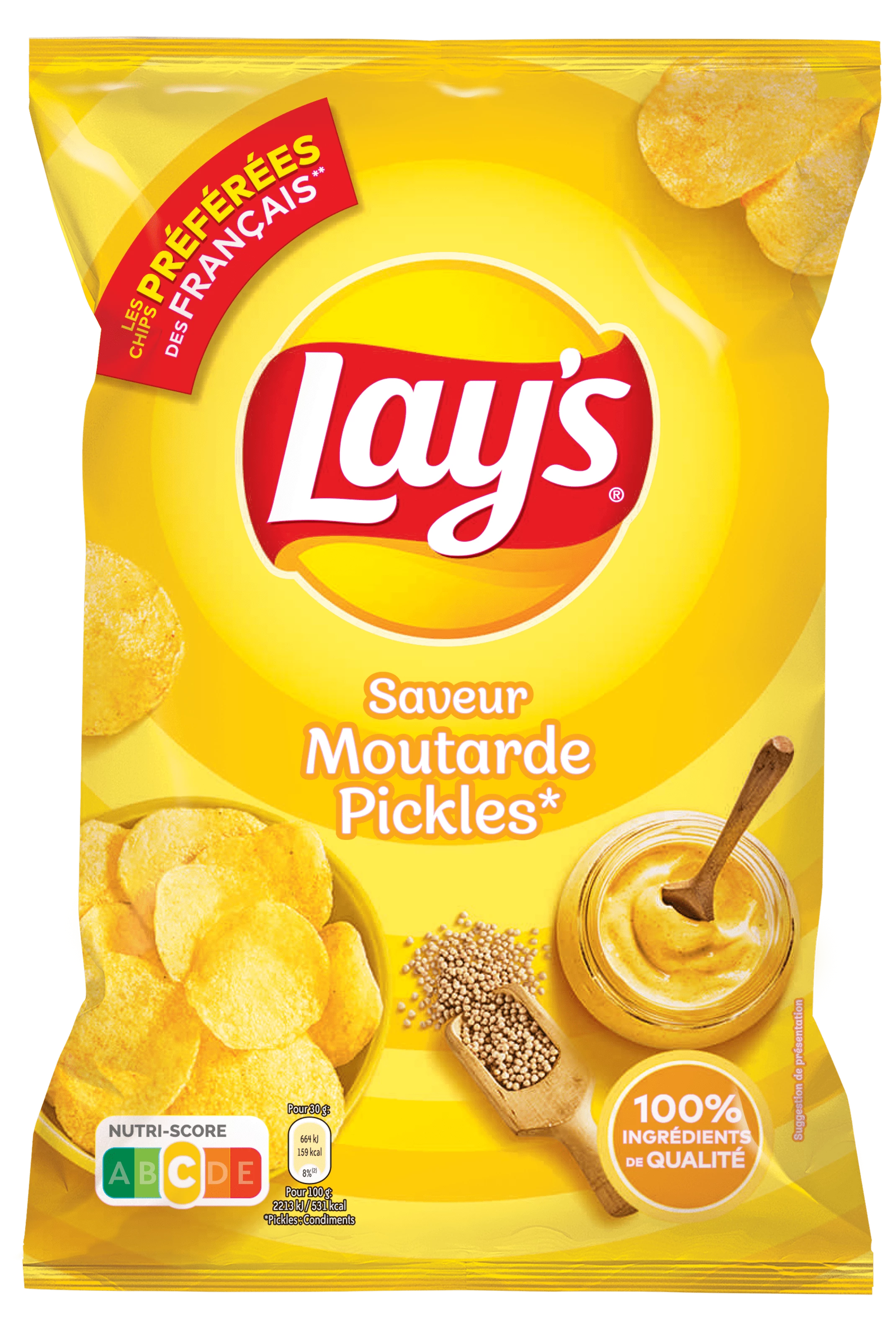 Chips Moutarde Pick les, 135g - LAY'S