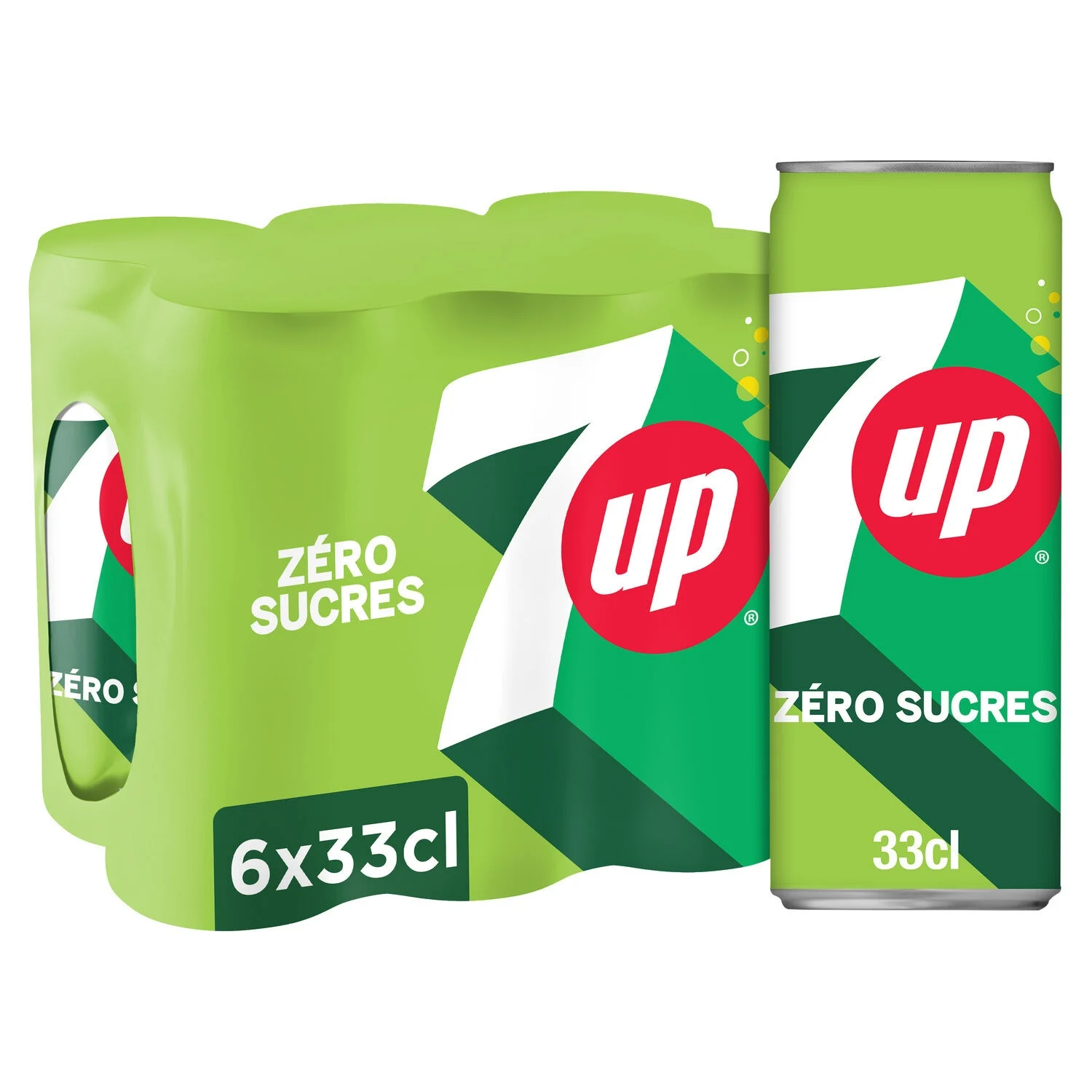 6x33cl 7up Zero Can أنيق