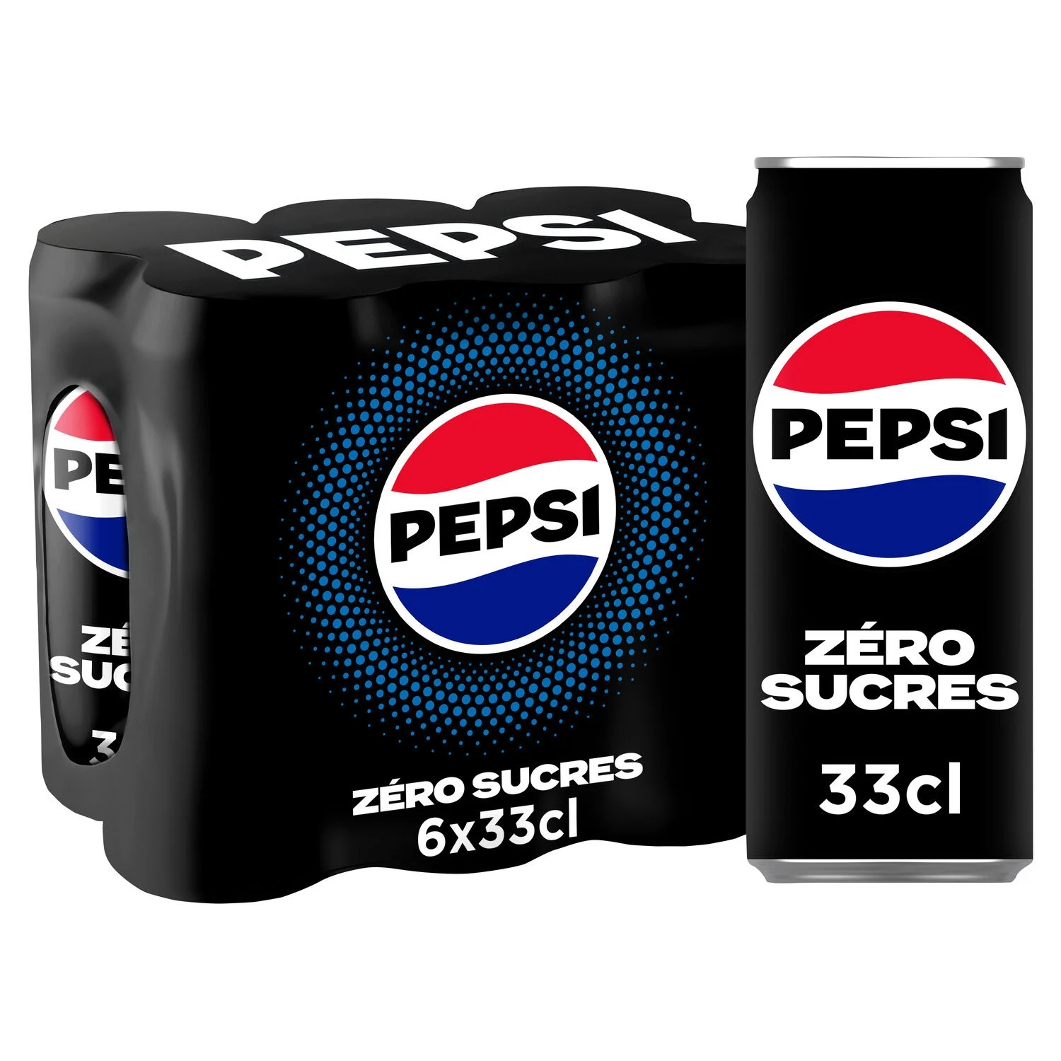 Pepsi Zero Lon Kiểu Dáng Đẹp 330mlx6