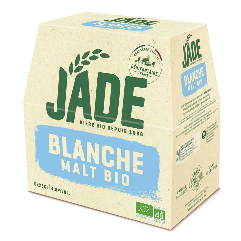 Jade Blanche Bio 6x25cl 4,5d