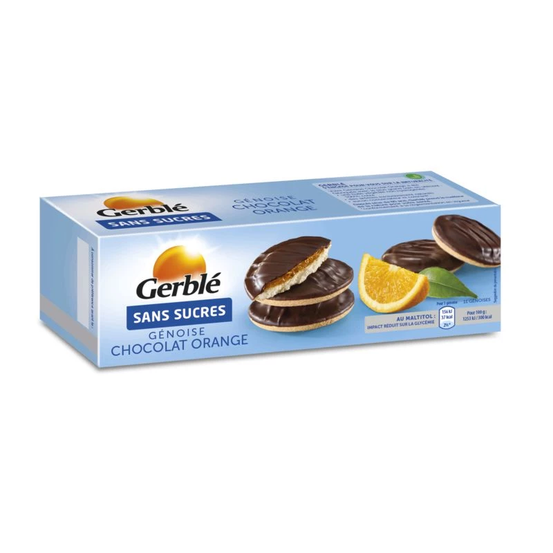Chocolade/sinaasappelcake 140g - GERBLE