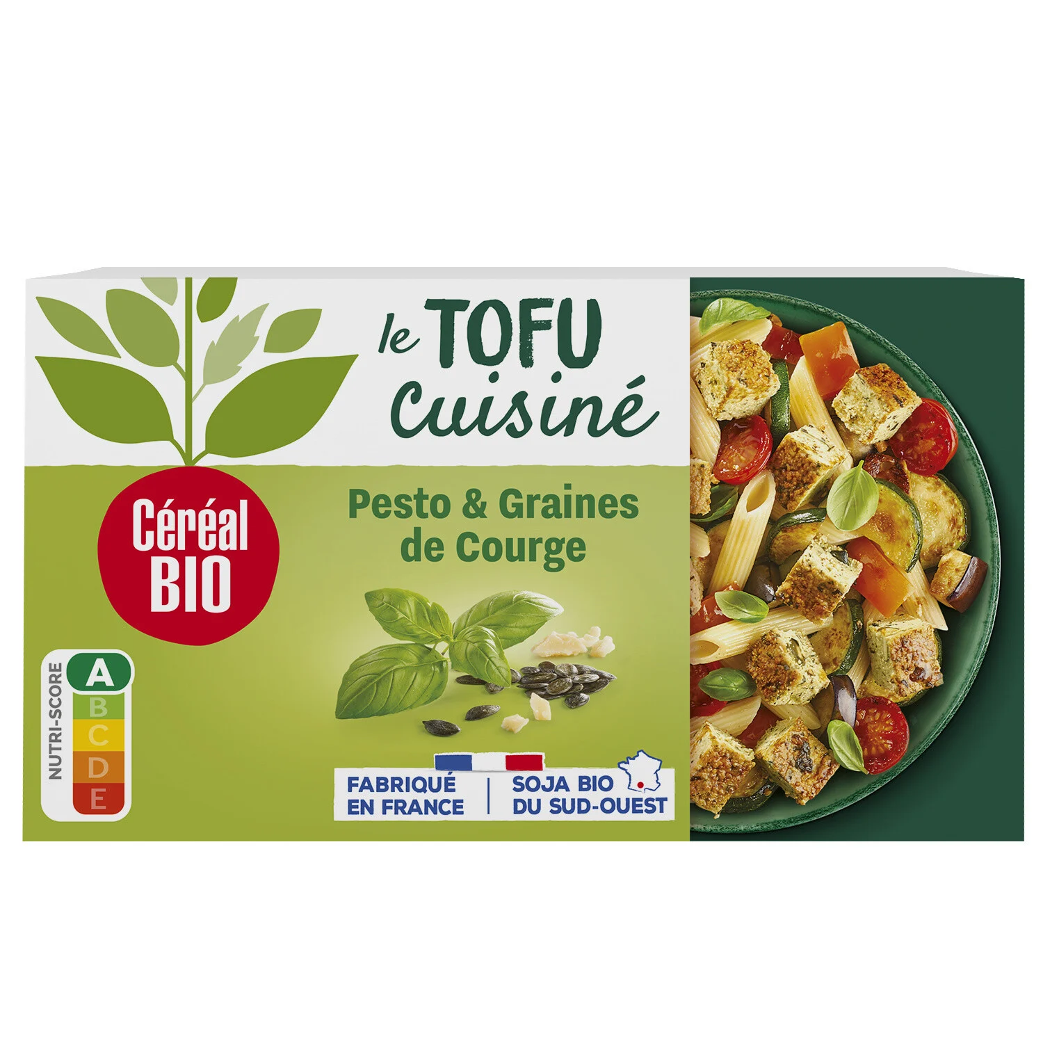 Tofu Cuisine Pesto Courge Bio 180g- Cereal Bio