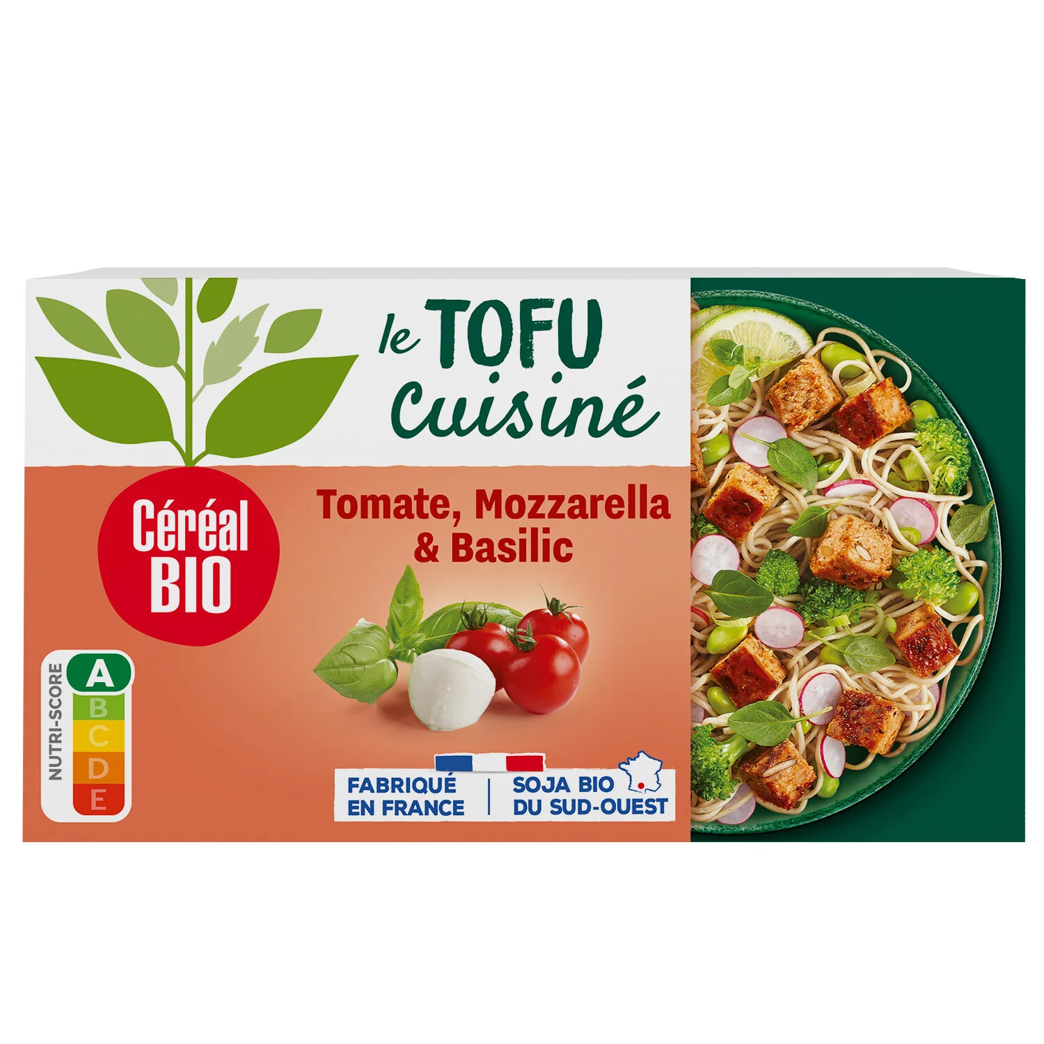 Tofu Cuisine Tomate Mozzarella Bio 180g -cereal Bio