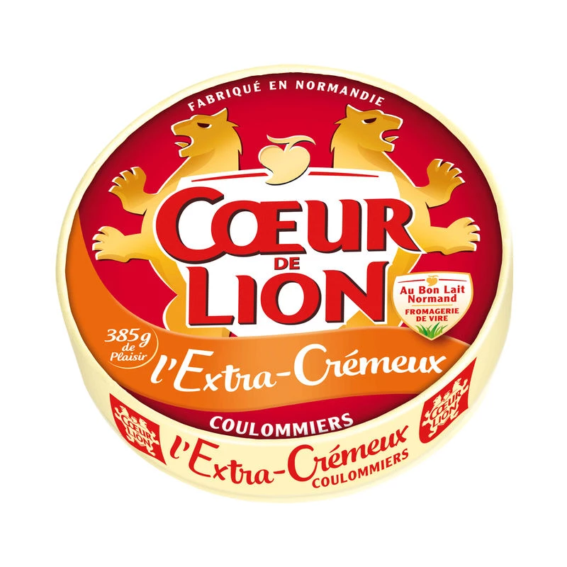 Extra creamy Coulommiers cheese 385g - COEUR DE LION