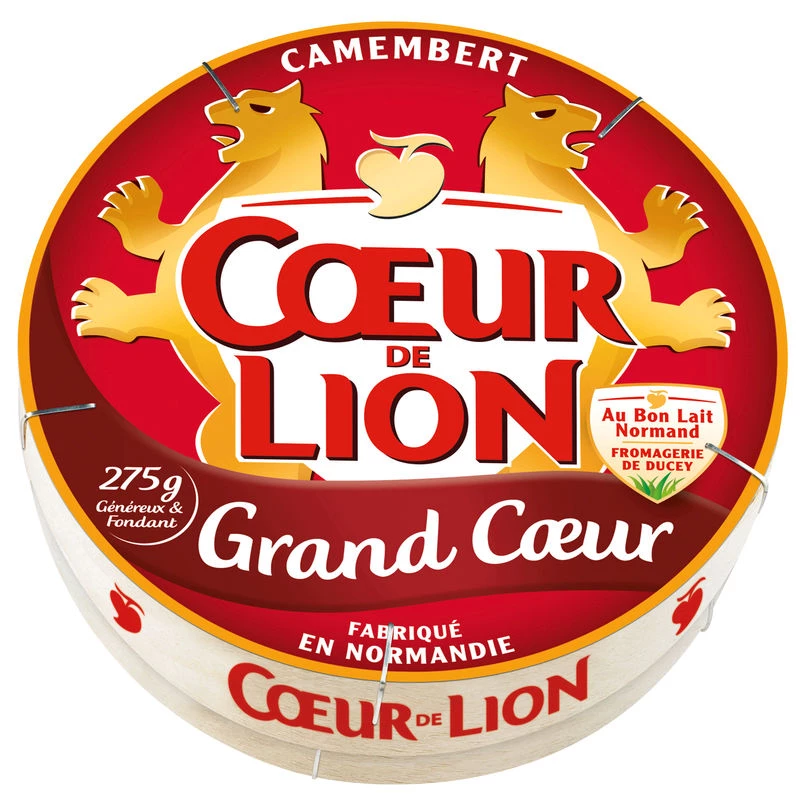 Phô mai Camembert Grand Coeur de Lion 275g - PRESIDENT