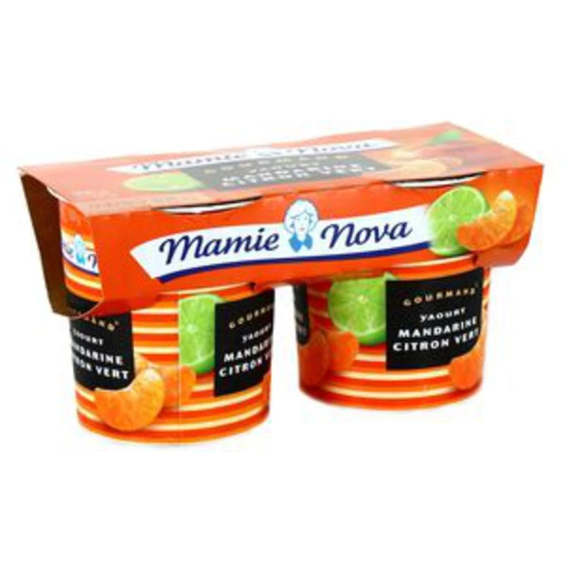 Yoghurt met perziksmaak 2x150g - MAMIE NOVA