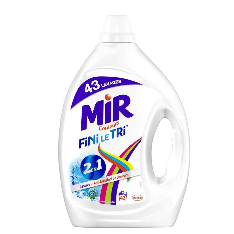 Detergente líquido coloreado para ropa 2;15l - MIR
