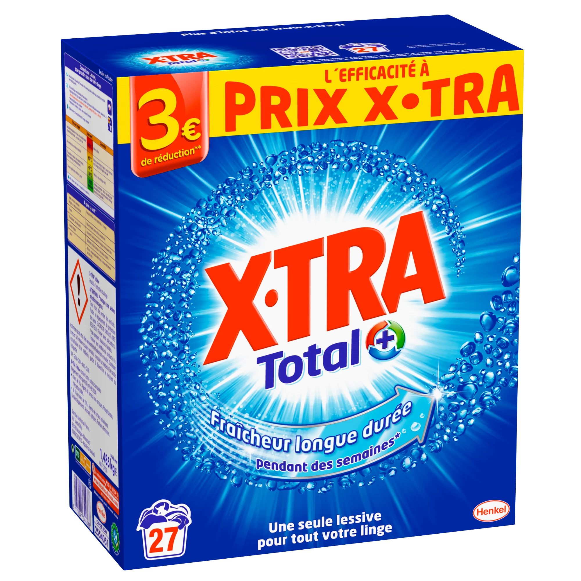 Powder detergent total 1,375kg - X-TRA