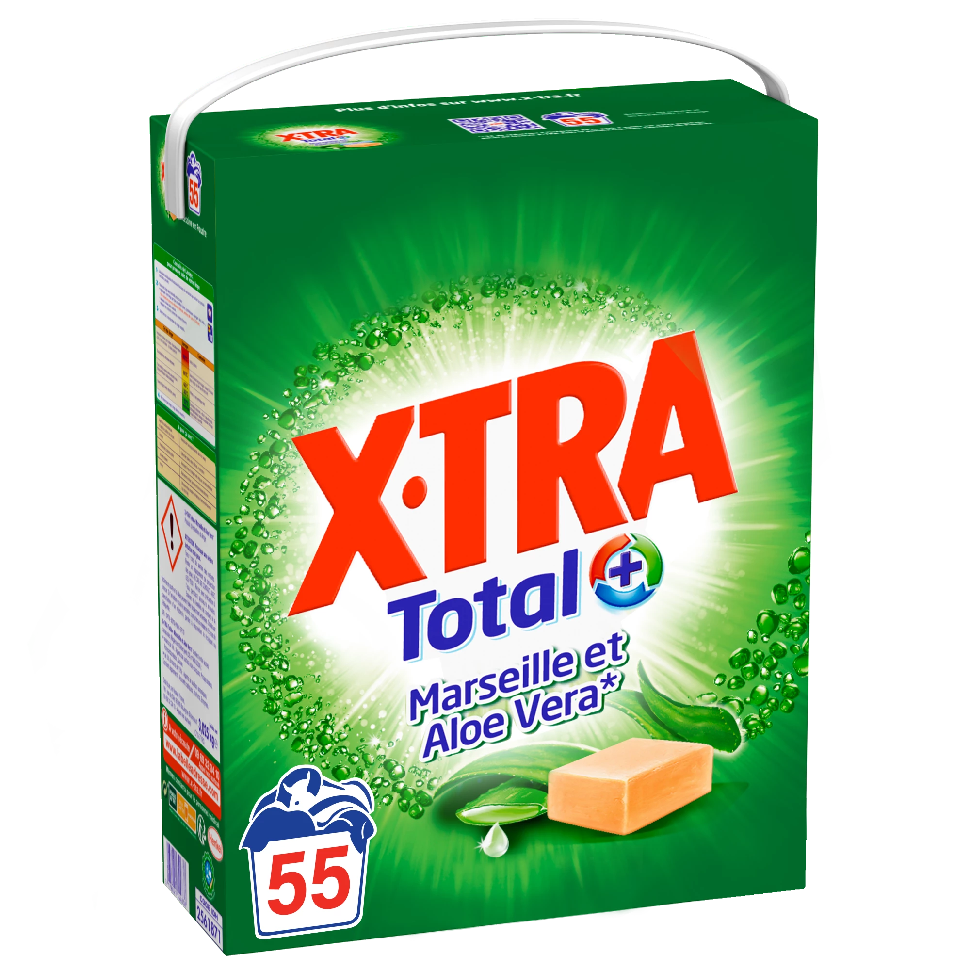 Aloe vera detergent powder Marseille X-TRA