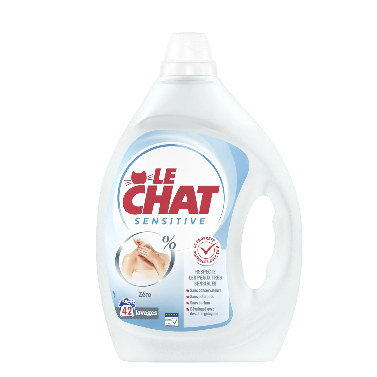 Detergente Líquido Sensível 0% X42 Lavagens - Le Chat