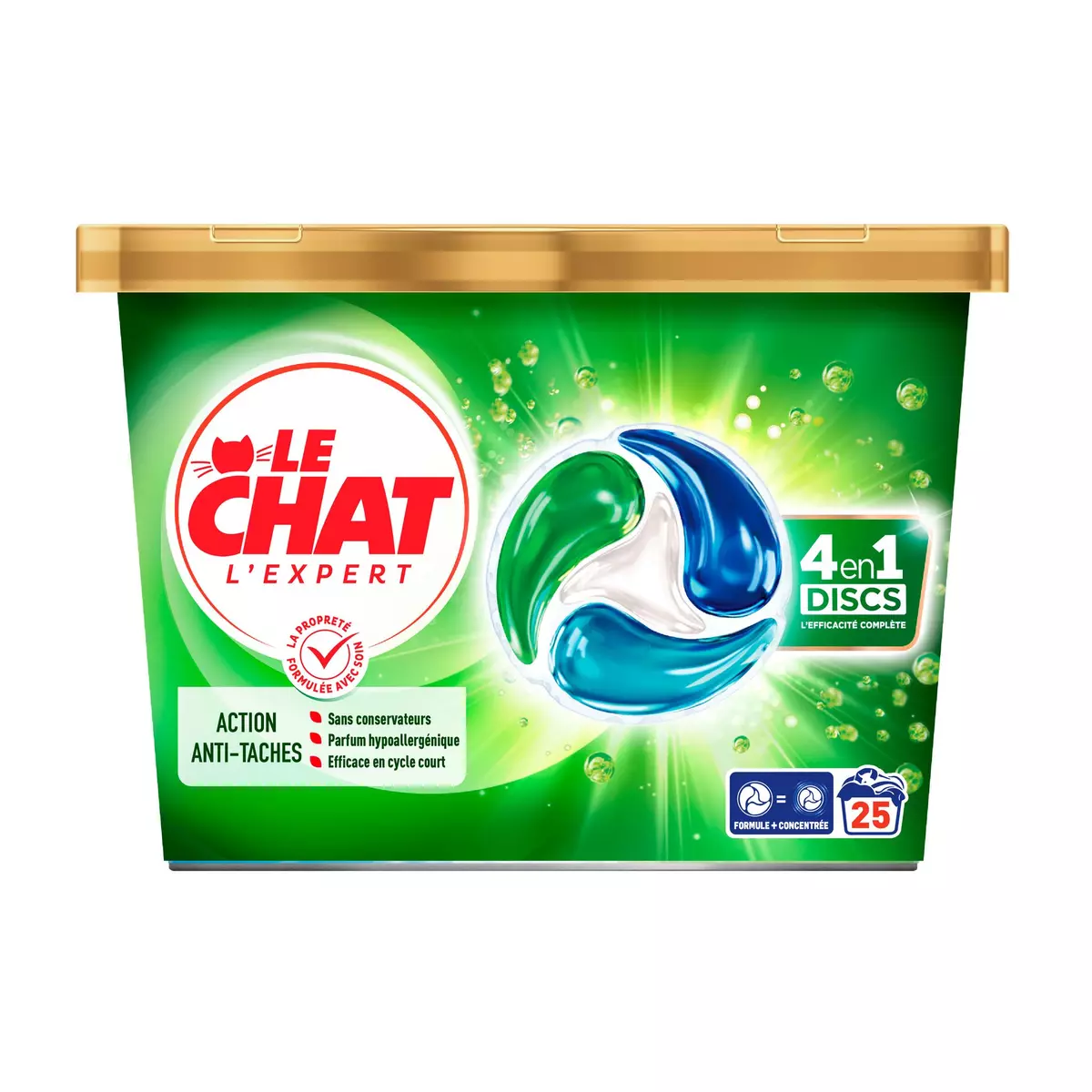 Disc Detergent Capsules 4in1 25 Lavges - Le Chat