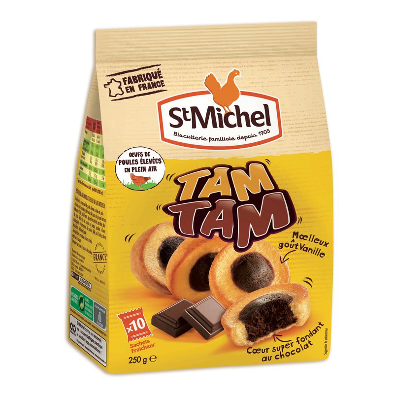 Paquet De Gâteaux Tamtam L'Original St Michel – 275g (10 Sachets)