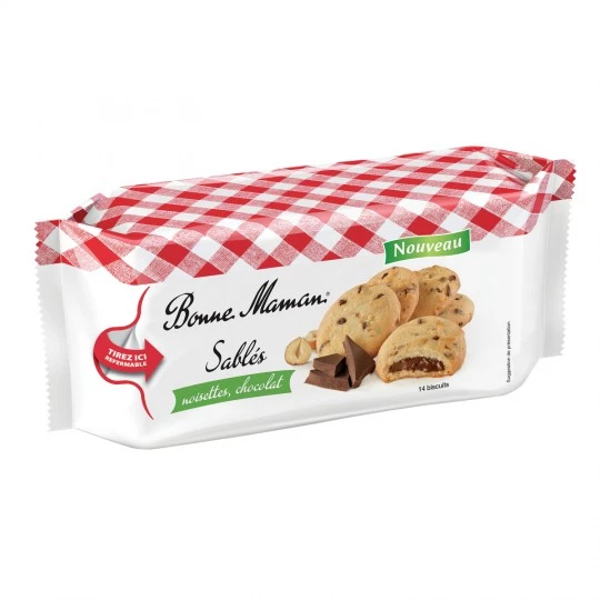 Bánh quy socola hạt phỉ 150g - BONNE MAMAN