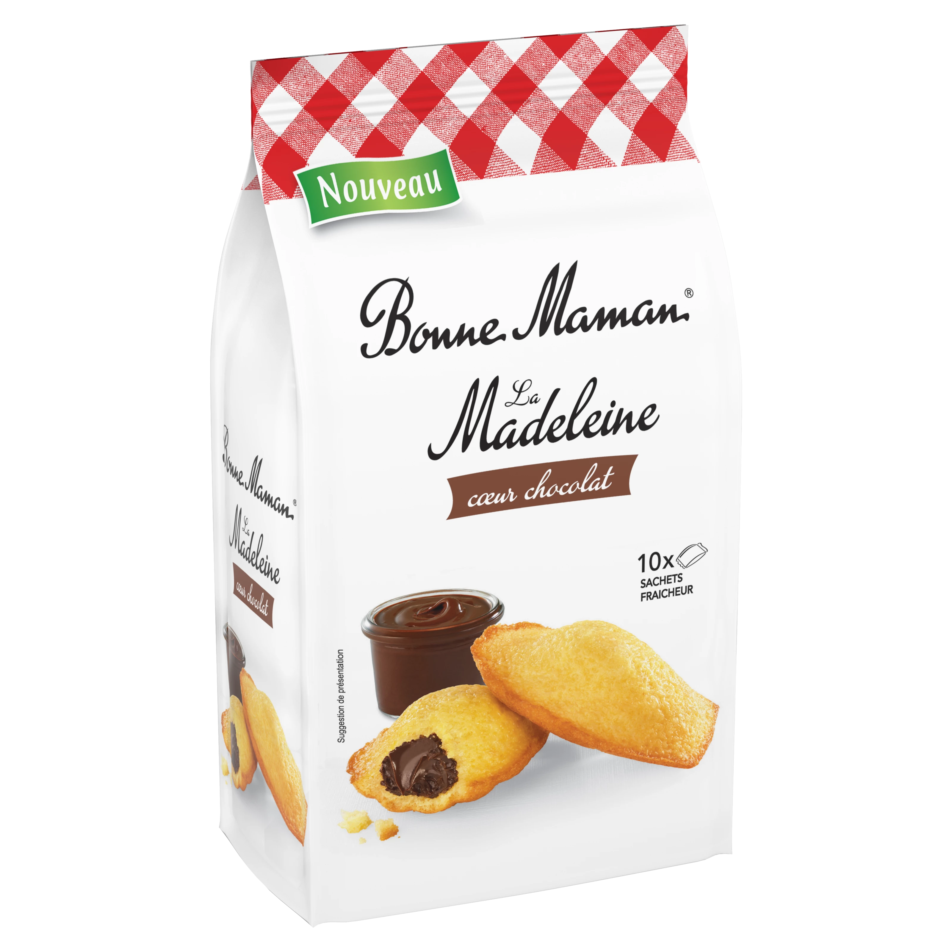 Madeleine Heart Chocolate 300g - BONNE MAMAN