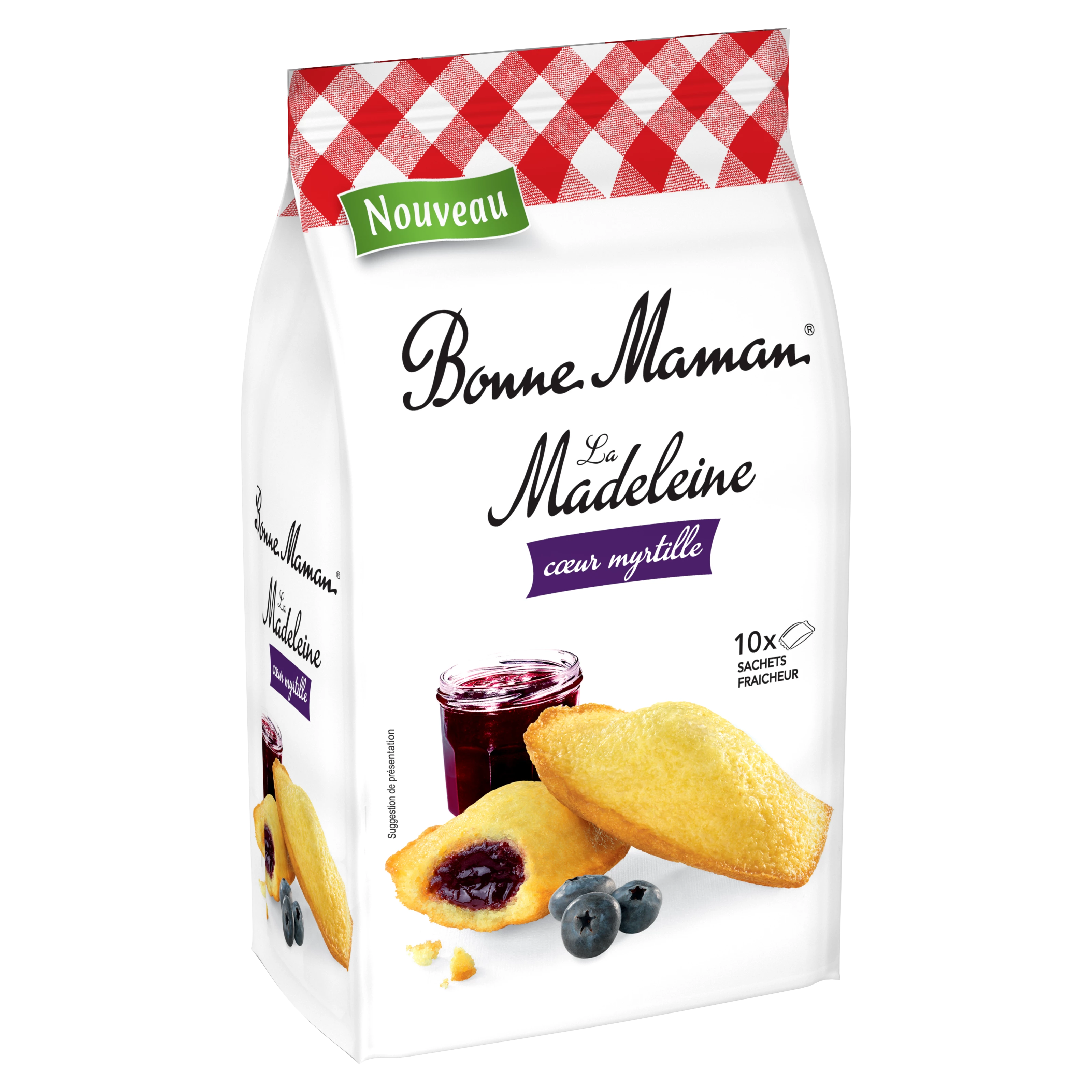 Madeleine Heart Blueberry 300g - BONNE MAMAN