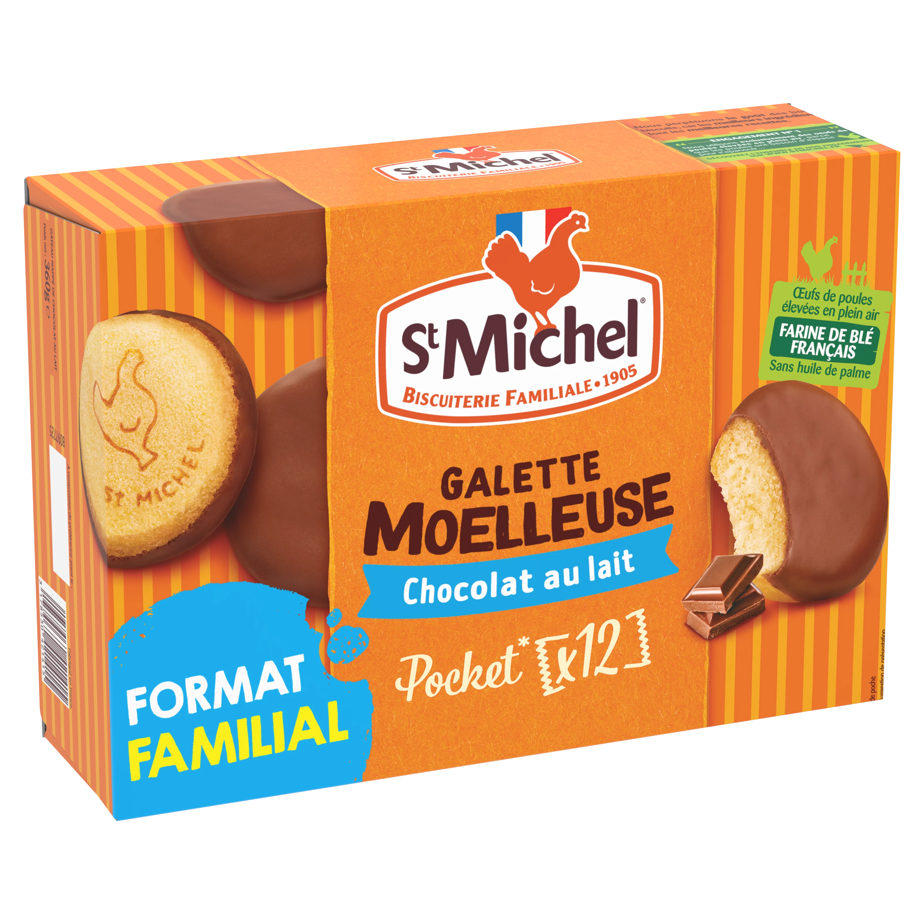 Galettes Moelleuses Chocolat au Lait 360g - ST MICHEL