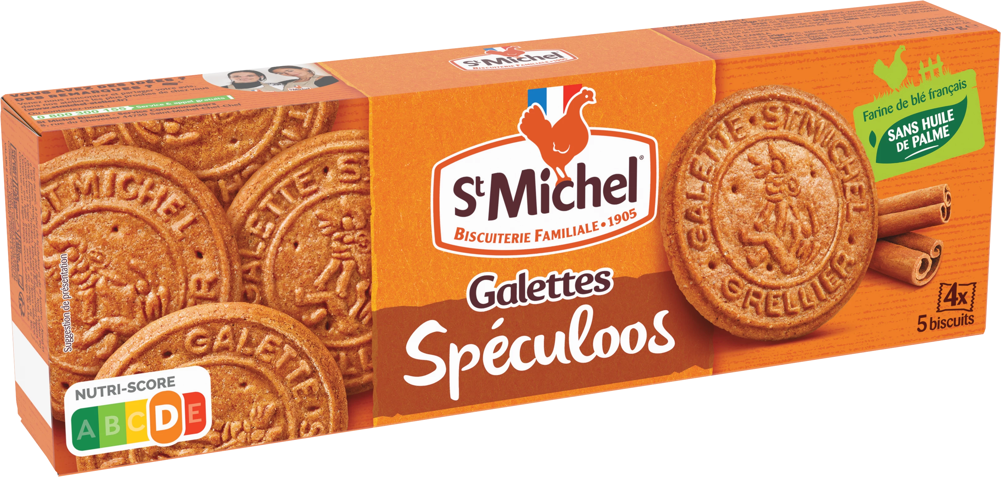 Galettes Speculoos 130g - ST MICHEL