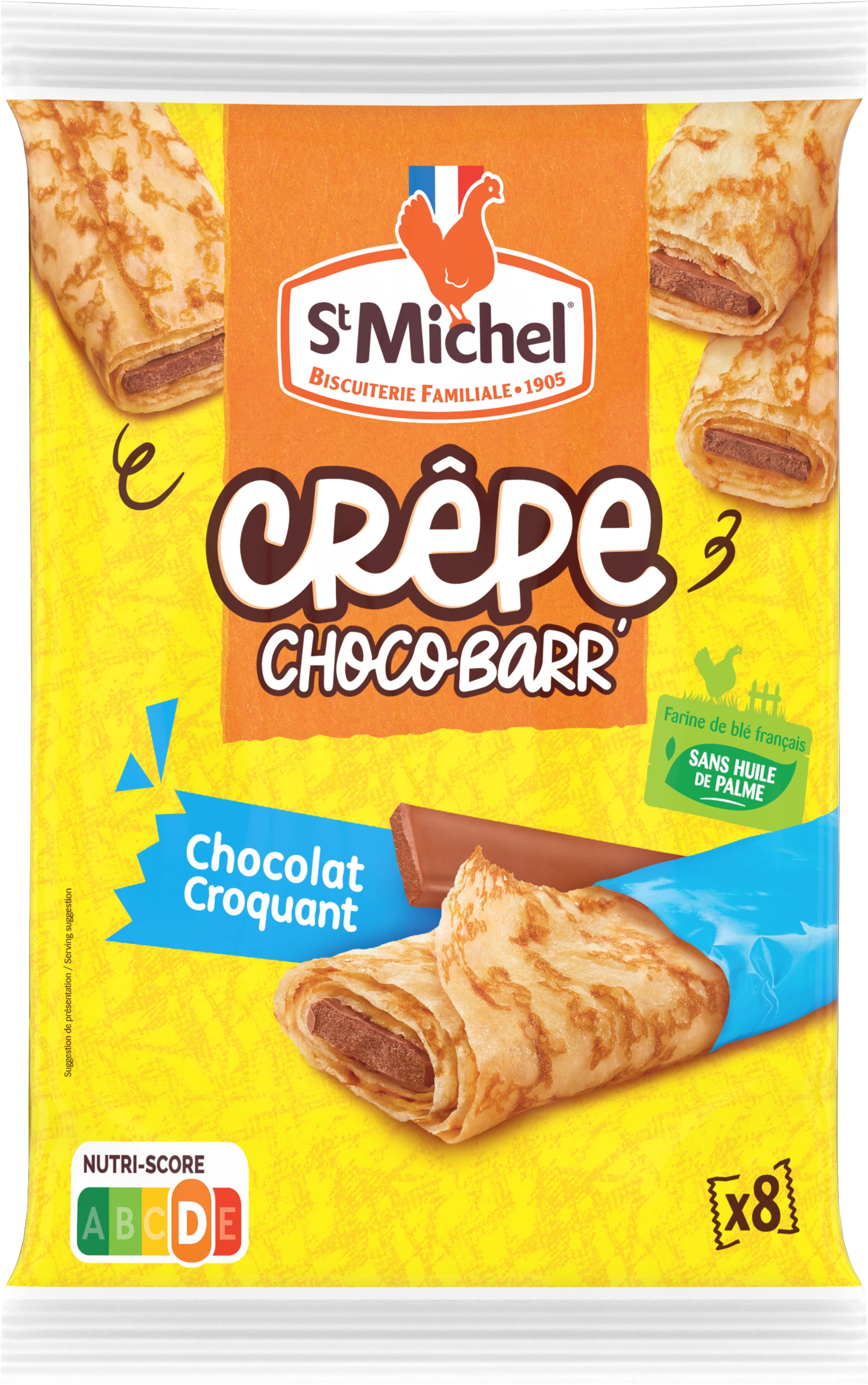 Crêpes Choco Barr' Chocolat Croquant 240g - ST MICHEL