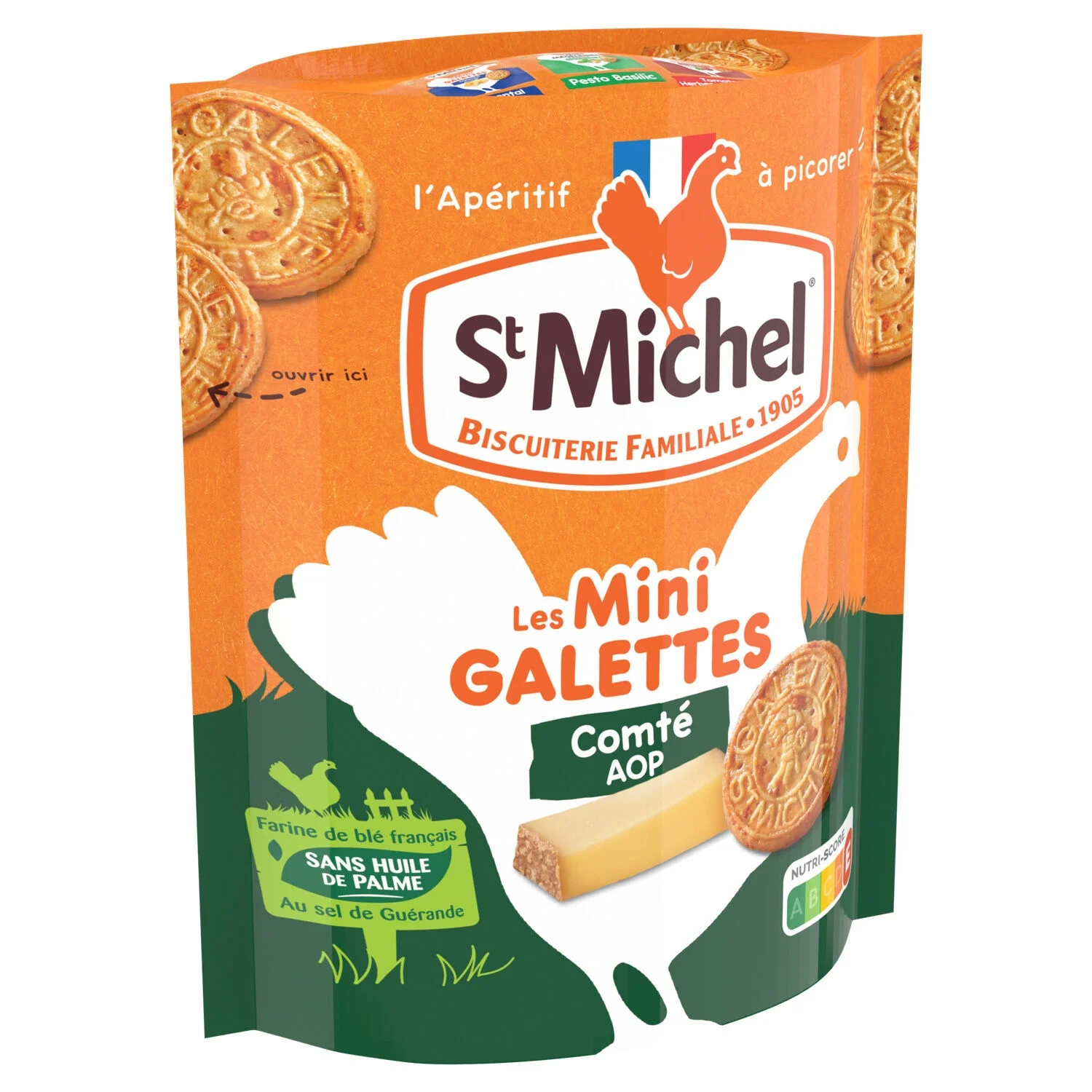 Mini Galette Comté 100g - St Michel