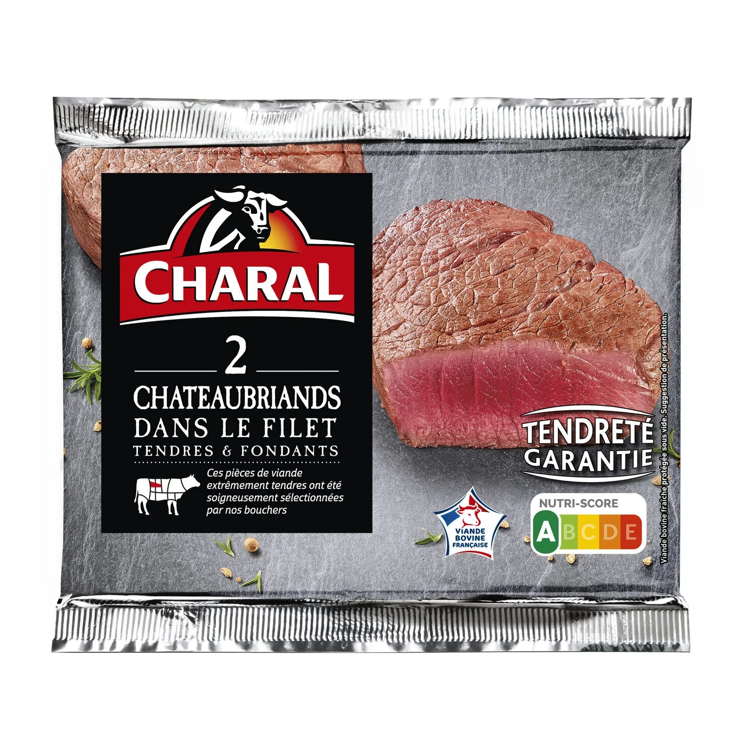 Chateaubriands Dans Le Filet Tendres Et Fondants 2-280g  - Charal