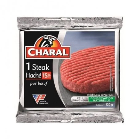 Bifteck Haché Pur Boeuf 15% Mg 130g - Charal