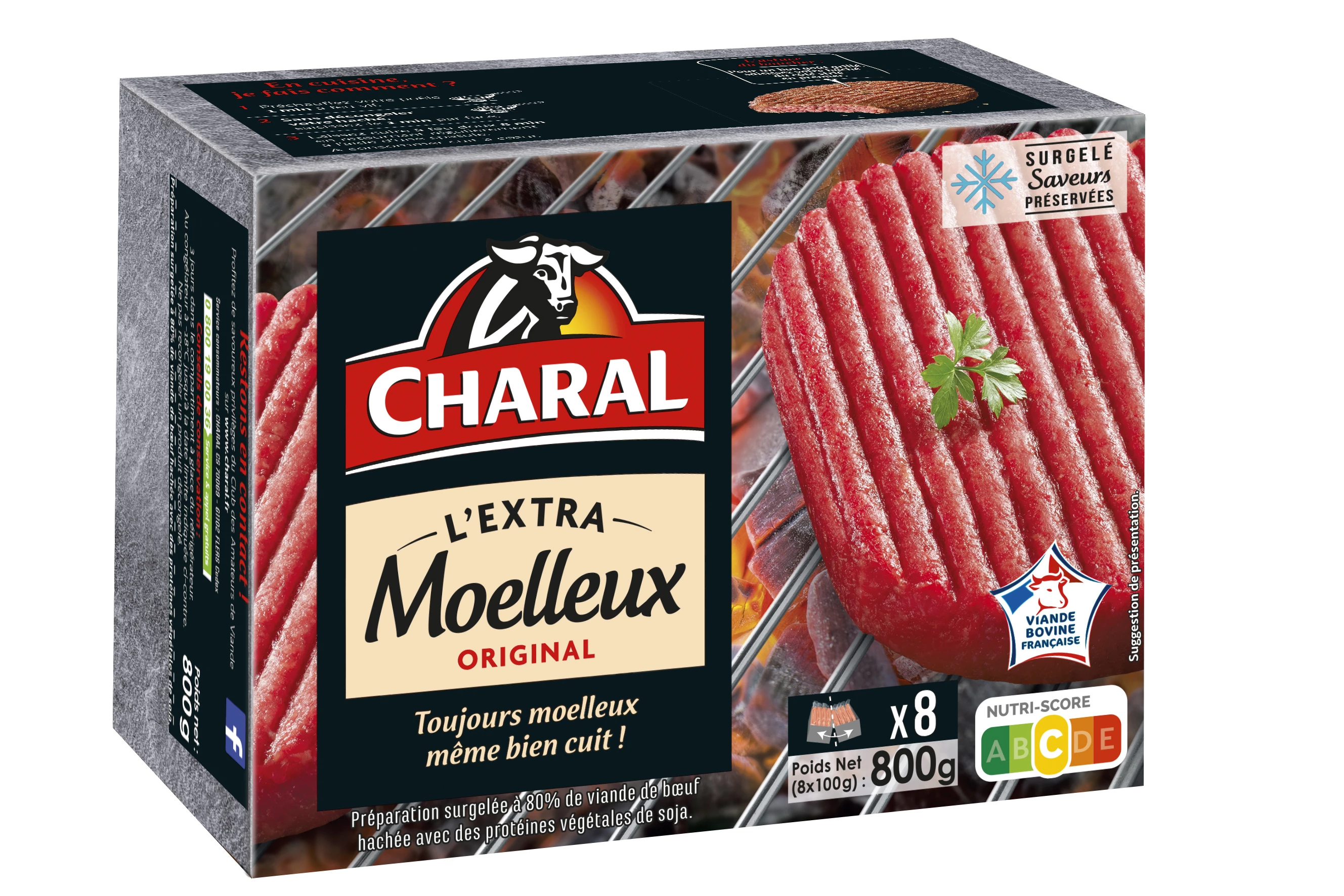 Charal Extra Moelleux 100g X8