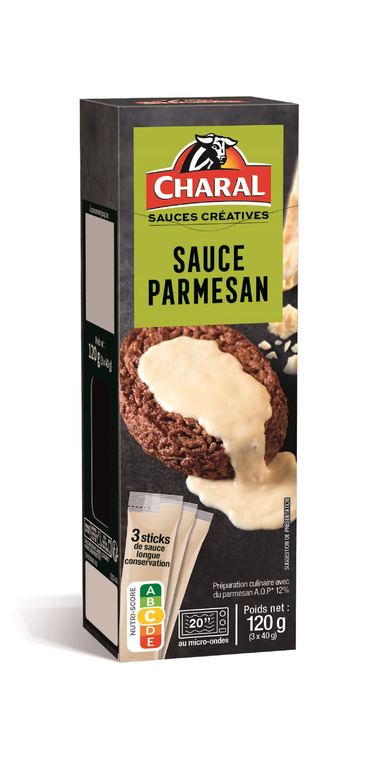 Sauce Parmesan, 3x40g - CHARAL