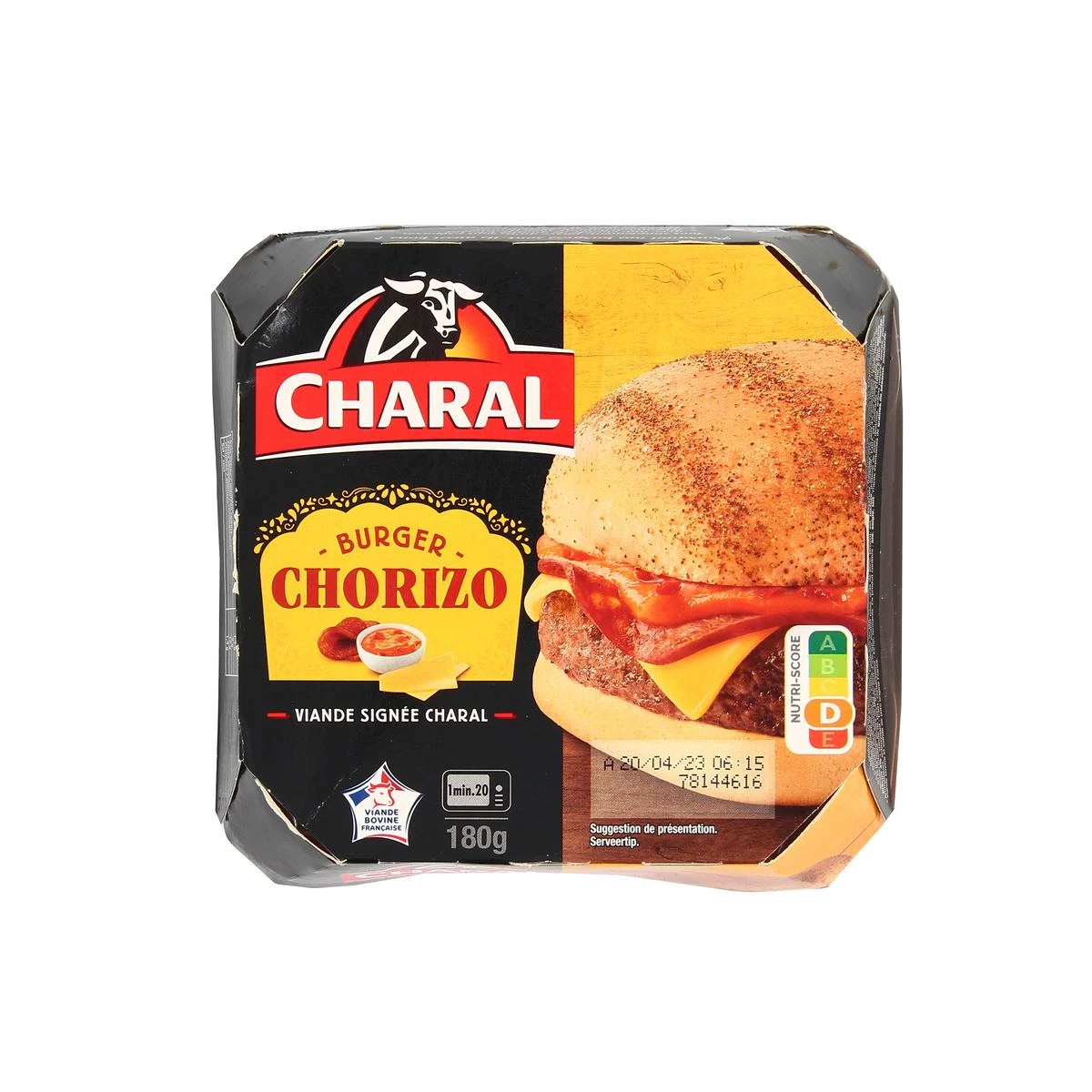 Burger Chorizo 180g - Charal