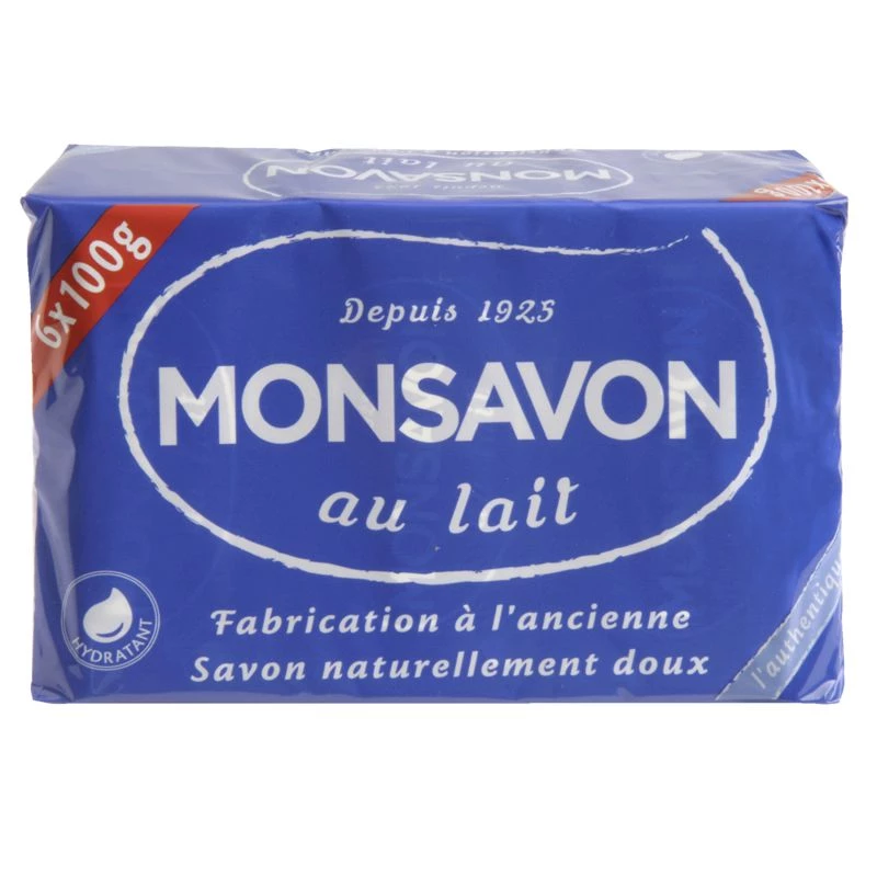 Savon Au Lait 6x100g - Monsavon