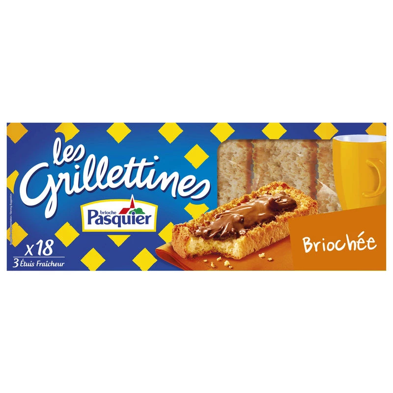 Grillettines Brioche x18 240g - PASQUIER