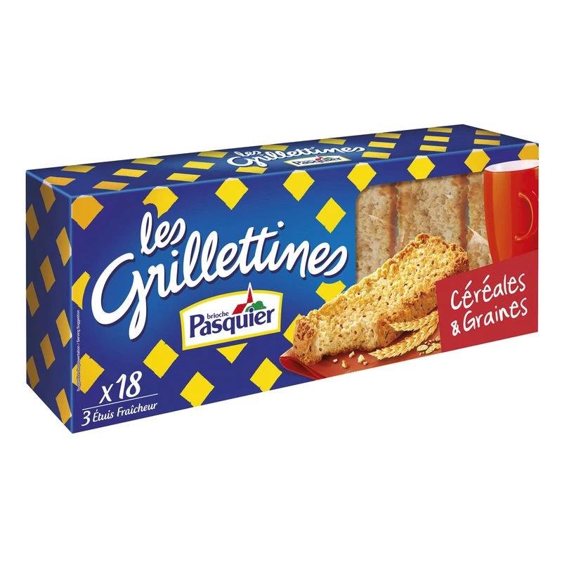 Grilletine Céréales et Graines 255g - PASQUIER