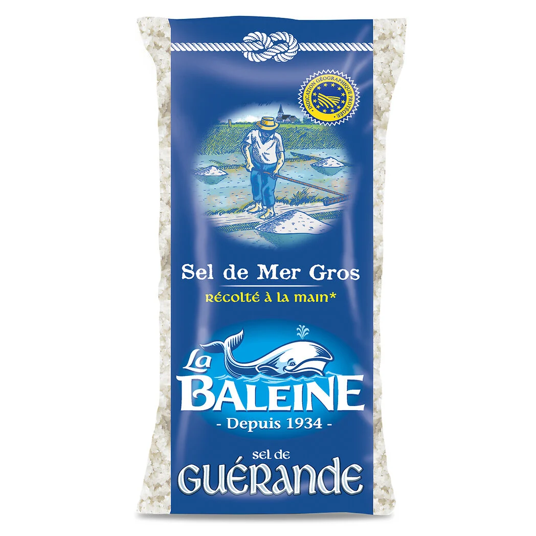 Muối thô Guérande, 800g - LA BALEINE