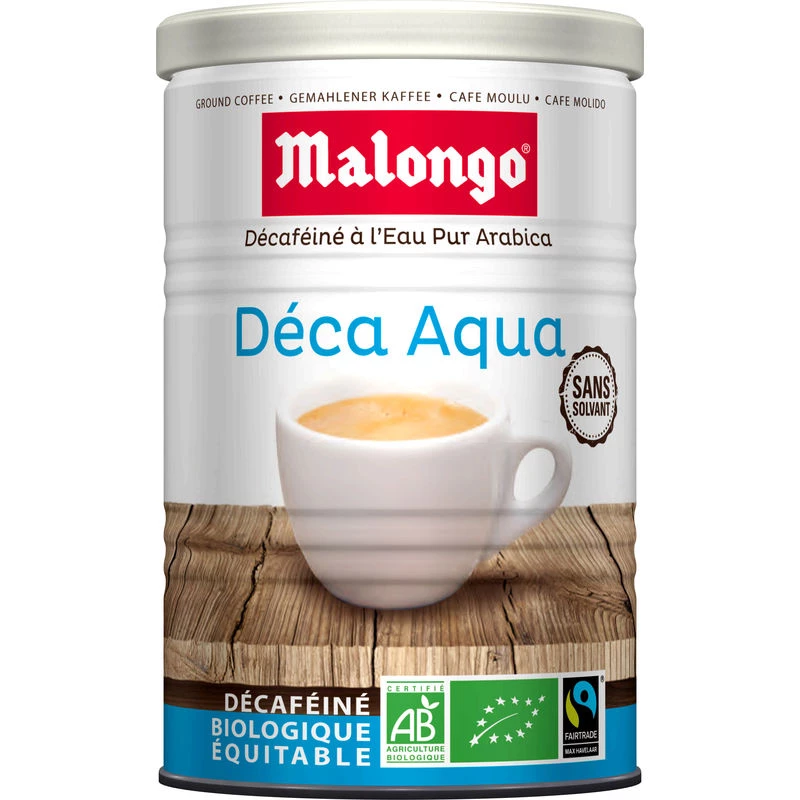 Cà phê Aqua decaf đã khử caffein hữu cơ 250g - MALONGO