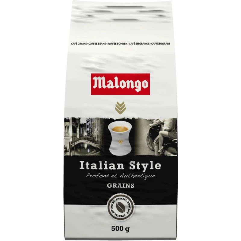 Italian style coffee beans 500g - MALONGO