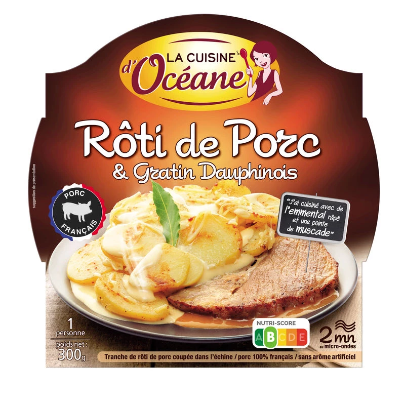 Roast Pork and Gratin Dauphinois, 300g - LA CUISINE D'OCÉANE
