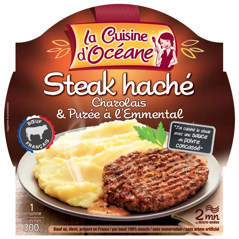 Ground Steak and Mash, 300g - A CUISINE D'OCÉANE