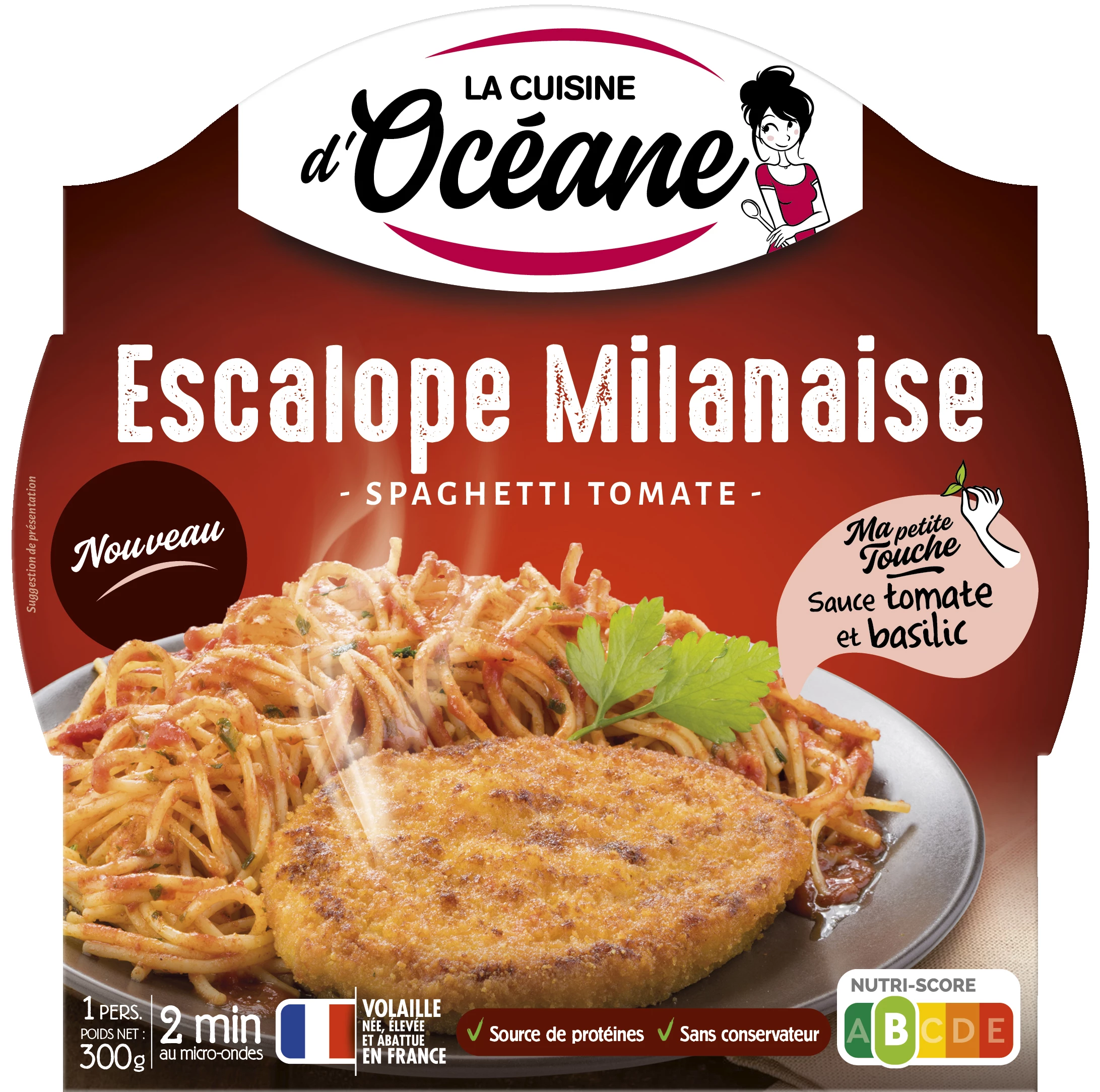 Escalope Milanaise, 300g - LA CUISINE D'OCEANE