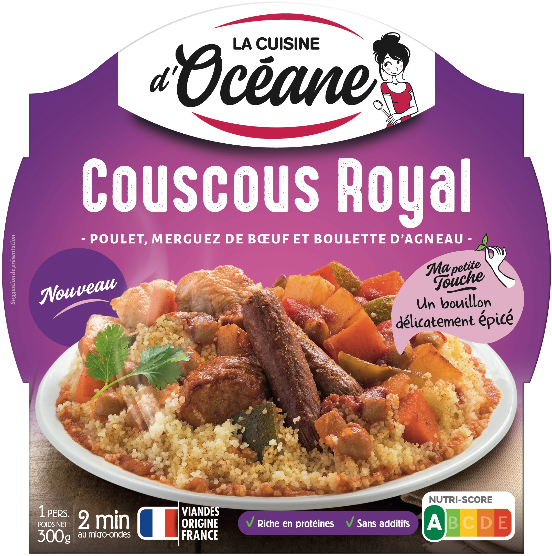 Couscous Royal Semoule, 300g - LA CUISINE D'OCÉANE