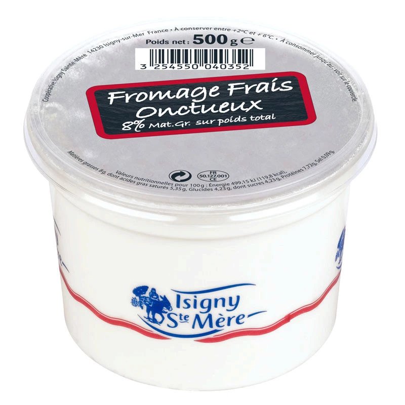 Fromage Frais Onctueux 500g - ISIGNY STE MERE