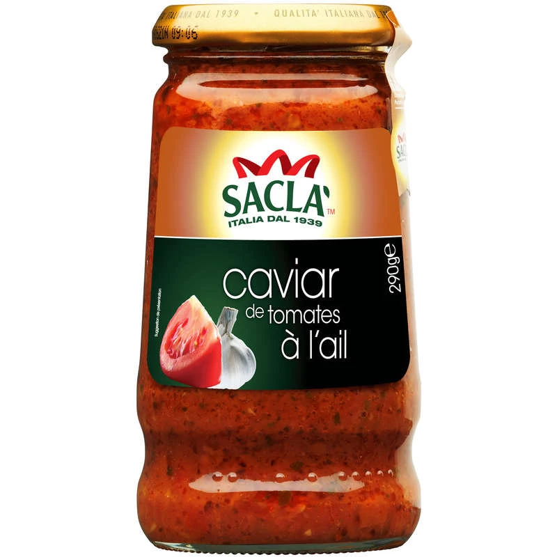 Sauce caviar de  tomates à l'ail - SACLA