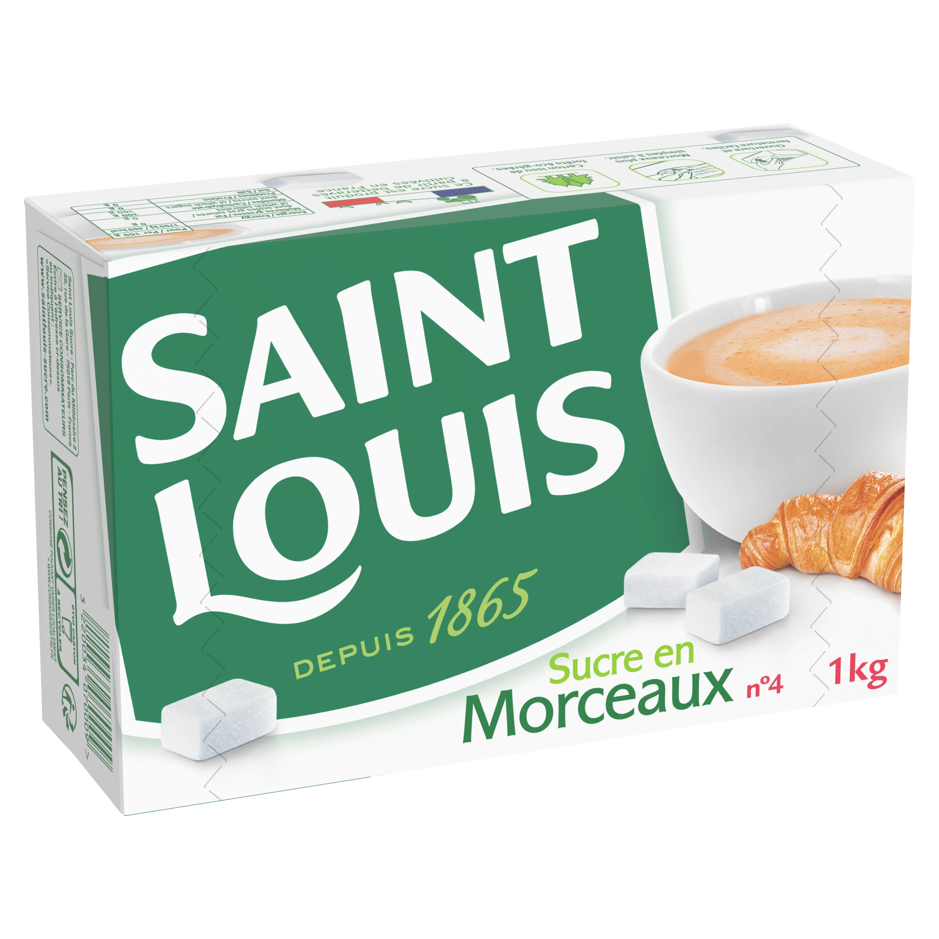 Sugar pieces N4 St Louis 1 Kg - SAINT LOUIS