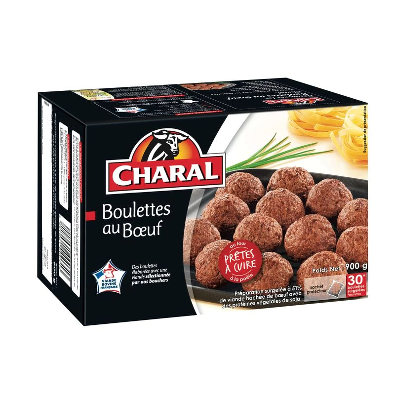 Beef meatballs 30x30g - CHARAL