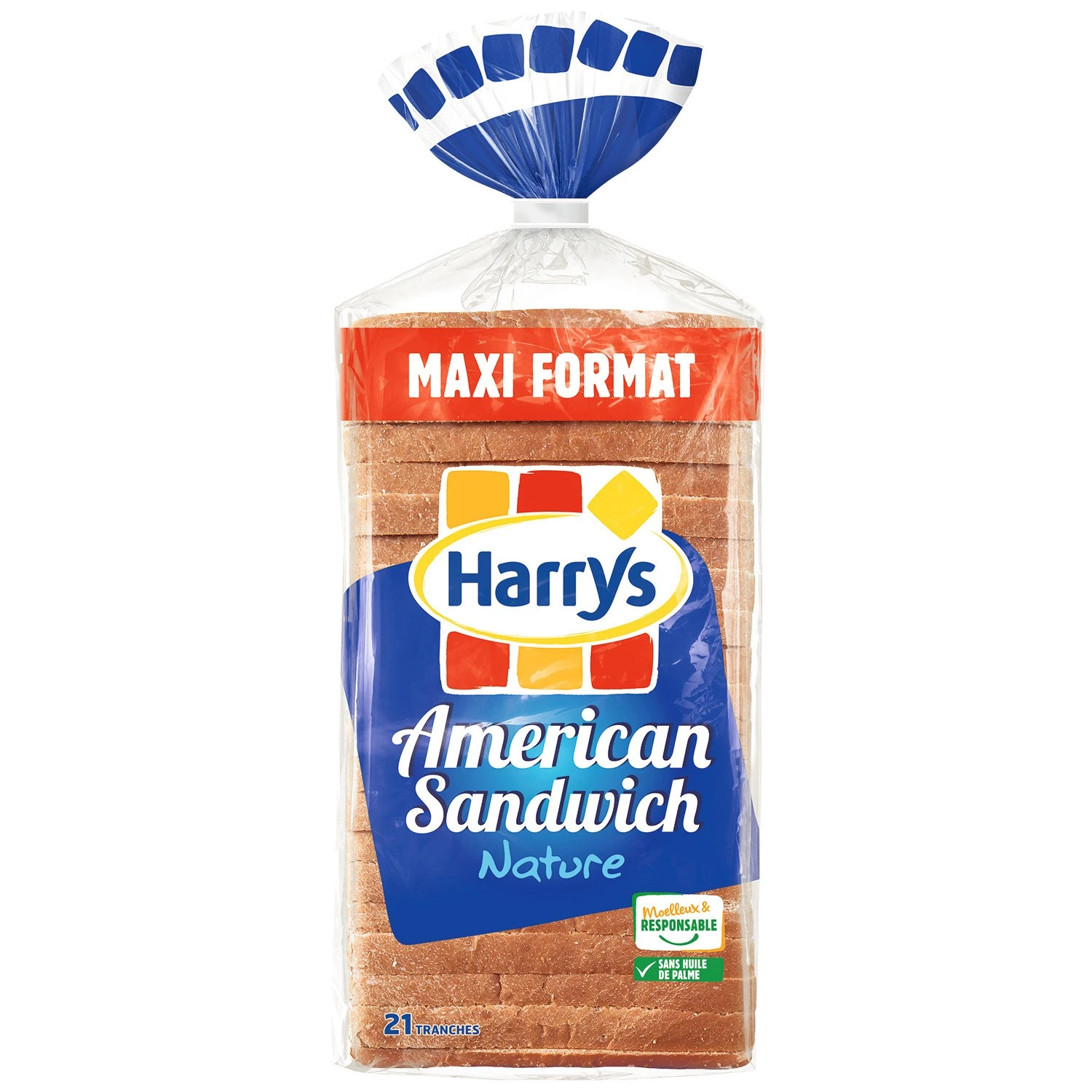 Pain de mie amerikanisches Sandwich natur x21 825g - HARRY'S