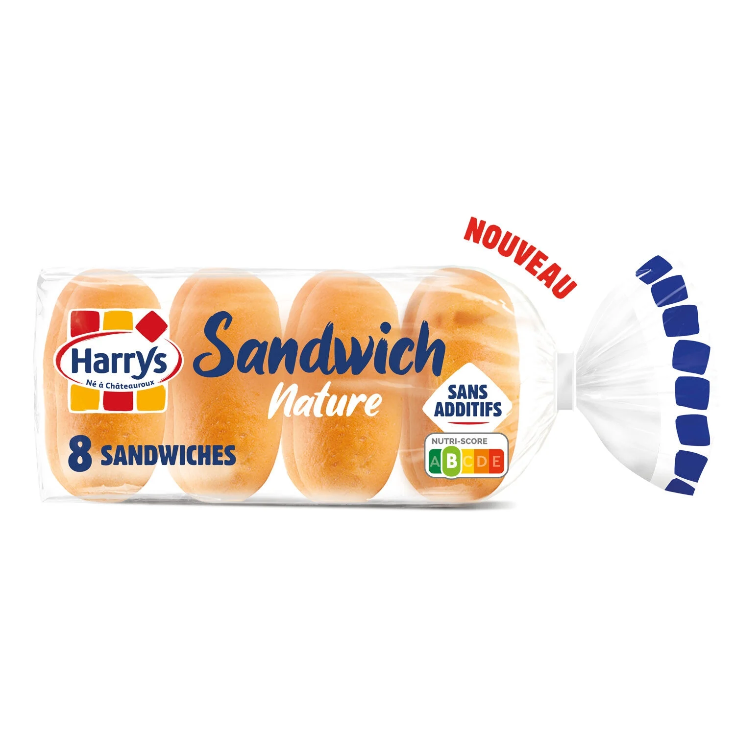 Pain Sandwich Nature Sans Additifs X8 - Harrys