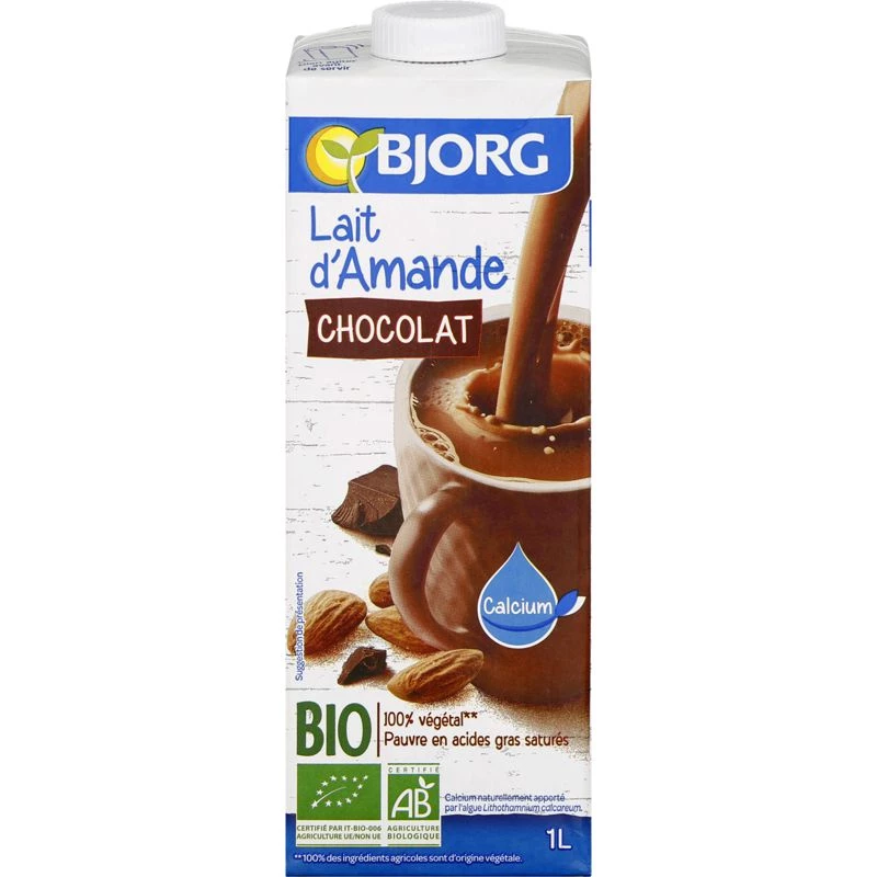 Sữa hạnh nhân socola hữu cơ 1L - BJORG