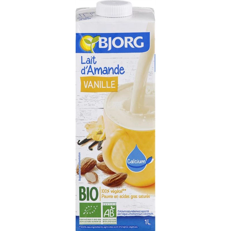 Biologische vanille-amandelmelk 1L - BJORG