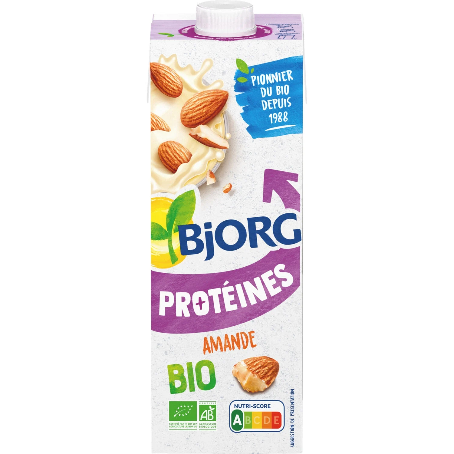 Organic Protein Almond Milk 1l