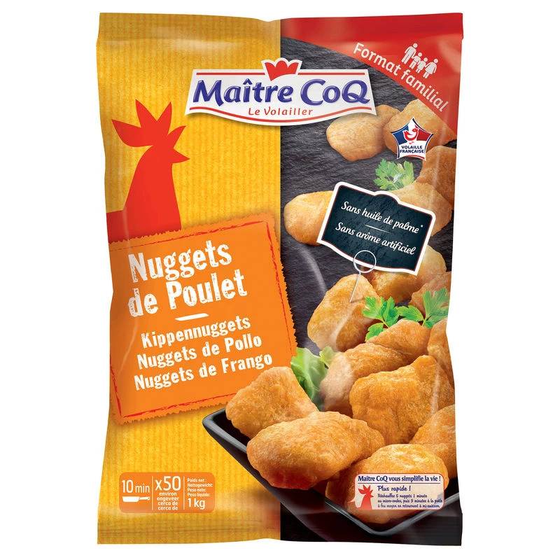 Chicken nuggets x50 1kg - MAITRE COQ