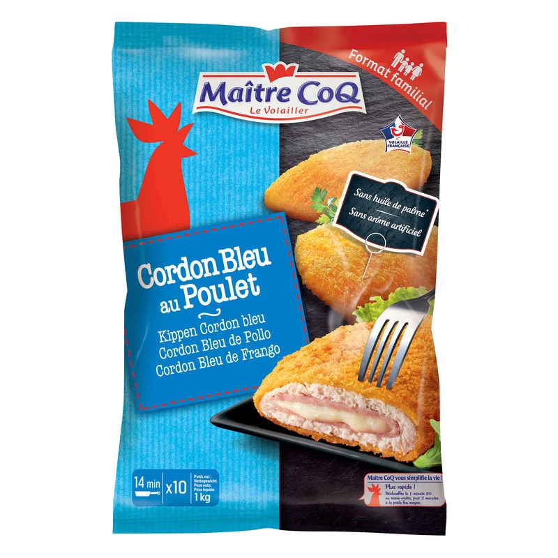 Chicken cordon bleu x10 1kg - MAITRE COQ
